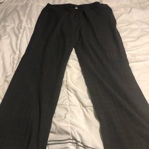 Lane Bryant trousers with pink lined pattered